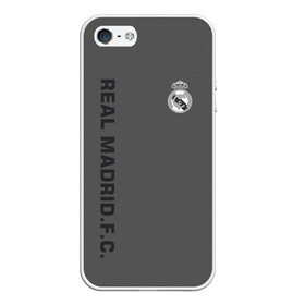 Чехол для iPhone 5/5S матовый с принтом Real Madrid 2018 Vintage в Белгороде, Силикон | Область печати: задняя сторона чехла, без боковых панелей | fc | real madrid | реал мадрид | спорт | спортивные | фк | футбол | футбольный клуб