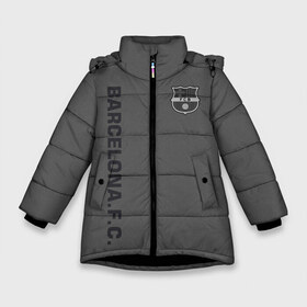 Зимняя куртка для девочек 3D с принтом FC Barca 2018 Vintage в Белгороде, ткань верха — 100% полиэстер; подклад — 100% полиэстер, утеплитель — 100% полиэстер. | длина ниже бедра, удлиненная спинка, воротник стойка и отстегивающийся капюшон. Есть боковые карманы с листочкой на кнопках, утяжки по низу изделия и внутренний карман на молнии. 

Предусмотрены светоотражающий принт на спинке, радужный светоотражающий элемент на пуллере молнии и на резинке для утяжки. | fc | fc barcelona | fcb | барселона | спорт | спортивные | фк | футбол | футбольный клуб