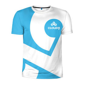Мужская футболка 3D спортивная с принтом cs:go - Cloud 9 (2018 Style) в Белгороде, 100% полиэстер с улучшенными характеристиками | приталенный силуэт, круглая горловина, широкие плечи, сужается к линии бедра | 0x000000123 | 9 | cloud9 | csgo | клауд | кс го