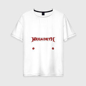 Женская футболка хлопок Oversize с принтом Я прост хочу слушать Megadeth в Белгороде, 100% хлопок | свободный крой, круглый ворот, спущенный рукав, длина до линии бедер
 | megadet | megadeth | дирк вербурен | дэвид эллефсон | дэйв мастейн | кико лоурейро | мегадет