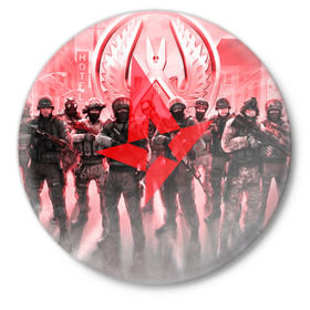 Значок с принтом CS GO Astralis team в Белгороде,  металл | круглая форма, металлическая застежка в виде булавки | astralis | counter strike | cs | cs go | global | go.offensive | шутер