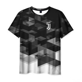 Мужская футболка 3D с принтом Juventus 2018 Geometry Sport в Белгороде, 100% полиэфир | прямой крой, круглый вырез горловины, длина до линии бедер | fc | juventus | спорт | спортивные | фк | футбол | футбольный клуб | ювентус