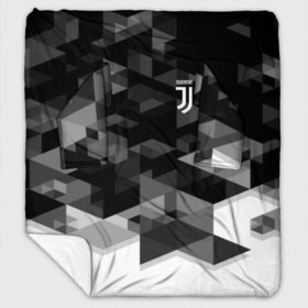 Плед с рукавами с принтом JUVENTUS GEOMETRY SPORT в Белгороде, 100% полиэстер | Закругленные углы, все края обработаны. Ткань не мнется и не растягивается. Размер 170*145 | fc | juventus | спорт | спортивные | фк | футбол | футбольный клуб | ювентус