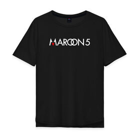 Мужская футболка хлопок Oversize с принтом Maroon 5 в Белгороде, 100% хлопок | свободный крой, круглый ворот, “спинка” длиннее передней части | Тематика изображения на принте: 