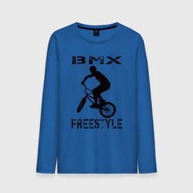 Мужской лонгслив хлопок с принтом BMX FreeStyle в Белгороде, 100% хлопок |  | bmx | freestyle | велик | велосипед | трюки | экстрим