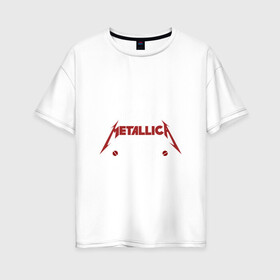 Женская футболка хлопок Oversize с принтом Я прост хочу слушать Metallica в Белгороде, 100% хлопок | свободный крой, круглый ворот, спущенный рукав, длина до линии бедер
 | Тематика изображения на принте: metallica | джеймс хэтфилд | кирк хэмметт | ларс ульрих | металика | металлика | роберт трухильо | трэш | трэшметал | хард | хардрок | хеви | хевиметал