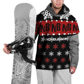 Накидка на куртку 3D с принтом Праздничный Nickelback в Белгороде, 100% полиэстер |  | nickelback | дэниел адэр | майк крюгер | никелбек | никл бек | новогодний | новый год | райан пик | рождество | чед крюгер