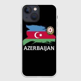 Чехол для iPhone 13 mini с принтом Азербайджан в Белгороде,  |  | Тематика изображения на принте: azerbaijan | azerbaycan | baku | sssr | азербайджан | азербайджанская | азия | айзербайджан | баку | карта | мусульмане | народ | республика | советский союз | ссср | страна | флаг