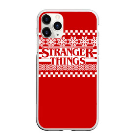 Чехол для iPhone 11 Pro матовый с принтом Свитер Stranger Things в Белгороде, Силикон |  | Тематика изображения на принте: stranger things | новогодний | очень странные дела | праздничный | рождество | свитер