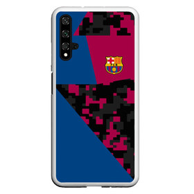 Чехол для Honor 20 с принтом FC Barca 2018 Creative uniform в Белгороде, Силикон | Область печати: задняя сторона чехла, без боковых панелей | fc | fc barcelona | fcb | барселона | спорт | спортивные | фк | футбол | футбольный клуб