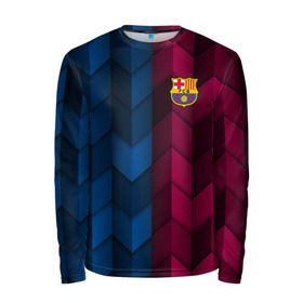 Мужской лонгслив 3D с принтом FC Barca 2018 Creative uniform в Белгороде, 100% полиэстер | длинные рукава, круглый вырез горловины, полуприлегающий силуэт | fc | fc barcelona | fcb | барселона | спорт | спортивные | фк | футбол | футбольный клуб