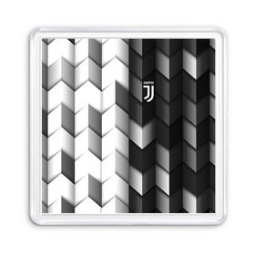 Магнит 55*55 с принтом Juventus 2018 Geometry Sport в Белгороде, Пластик | Размер: 65*65 мм; Размер печати: 55*55 мм | fc | juventus | спорт | спортивные | фк | футбол | футбольный клуб | ювентус