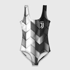 Купальник-боди 3D с принтом Juventus 2018 Geometry Sport в Белгороде, 82% полиэстер, 18% эластан | Круглая горловина, круглый вырез на спине | fc | juventus | спорт | спортивные | фк | футбол | футбольный клуб | ювентус