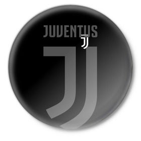 Значок с принтом Juventus 2018 Original в Белгороде,  металл | круглая форма, металлическая застежка в виде булавки | Тематика изображения на принте: fc | juventus | спорт | спортивные | фк | футбол | футбольный клуб | ювентус