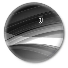 Значок с принтом Juventus 2018 Original в Белгороде,  металл | круглая форма, металлическая застежка в виде булавки | Тематика изображения на принте: fc | juventus | спорт | спортивные | фк | футбол | футбольный клуб | ювентус
