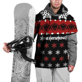 Накидка на куртку 3D с принтом Праздничный The Offspring в Белгороде, 100% полиэстер |  | the offspring | офспринг | оффспринг | рок