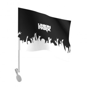 Флаг для автомобиля с принтом Linkin Park в Белгороде, 100% полиэстер | Размер: 30*21 см | bennington | chester | linkin park | альтернативный | беннингтон | группа | ленкин | линкин | майк | метал | музыкант | ню | нюметал | парк | певец | рок | рэп | честер | электроник