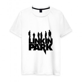 Мужская футболка хлопок с принтом Linkin Park в Белгороде, 100% хлопок | прямой крой, круглый вырез горловины, длина до линии бедер, слегка спущенное плечо. | bennington | chester | linkin park | альтернативный | беннингтон | группа | ленкин | линкин | майк | метал | музыкант | ню | нюметал | парк | певец | рок | рэп | честер | электроник
