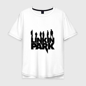 Мужская футболка хлопок Oversize с принтом Linkin Park в Белгороде, 100% хлопок | свободный крой, круглый ворот, “спинка” длиннее передней части | bennington | chester | linkin park | альтернативный | беннингтон | группа | ленкин | линкин | майк | метал | музыкант | ню | нюметал | парк | певец | рок | рэп | честер | электроник
