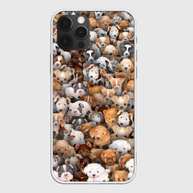Чехол для iPhone 12 Pro Max с принтом Щенки в Белгороде, Силикон |  | Тематика изображения на принте: бультерьер | корги | мопс | паттерн | пес | питбуль | породы | собака | собачка | хаски | щенок