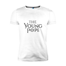 Мужская футболка премиум с принтом The young pope в Белгороде, 92% хлопок, 8% лайкра | приталенный силуэт, круглый вырез ворота, длина до линии бедра, короткий рукав | Тематика изображения на принте: young pope | джуд лоу | молодой папа