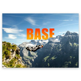 Поздравительная открытка с принтом base jumping в Белгороде, 100% бумага | плотность бумаги 280 г/м2, матовая, на обратной стороне линовка и место для марки
 | adrenaline | b.a.s.e. | base jumping | danger | extreme | freedom | height | jump | parachute | risk | skydive | адреналин | бейс | бейсджампинг | высота | парашют | прыжок | риск | свобода | экстрим