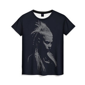 Женская футболка 3D с принтом Йоланди Фиссер в Белгороде, 100% полиэфир ( синтетическое хлопкоподобное полотно) | прямой крой, круглый вырез горловины, длина до линии бедер | die antwoord | yolandi visser |   | йоланди фиссер