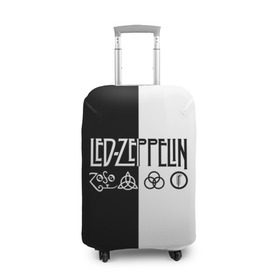 Чехол для чемодана 3D с принтом Led Zeppelin в Белгороде, 86% полиэфир, 14% спандекс | двустороннее нанесение принта, прорези для ручек и колес | led | led zeppelin | блюз | группа | джимми пейдж | джон генри бонэм | джон пол джонс | лед зепелен | лед зеппелин | метал | роберт плант | рок | тяжелый | фолк | хард | хардрок | хеви | хевиметал