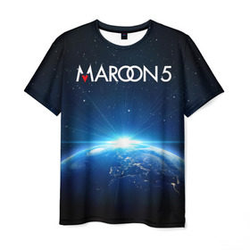 Мужская футболка 3D с принтом Maroon 5 в Белгороде, 100% полиэфир | прямой крой, круглый вырез горловины, длина до линии бедер | Тематика изображения на принте: adam | levine | maroon 5 | адам | левин | марун 5