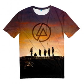 Мужская футболка 3D с принтом Linkin Park в Белгороде, 100% полиэфир | прямой крой, круглый вырез горловины, длина до линии бедер | chester bennington | linkin park | беннингтон честер | линкин парк