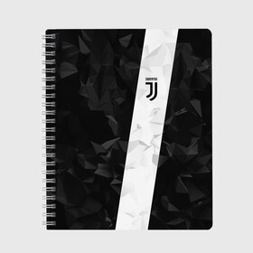 Тетрадь с принтом Juventus 2018 Line в Белгороде, 100% бумага | 48 листов, плотность листов — 60 г/м2, плотность картонной обложки — 250 г/м2. Листы скреплены сбоку удобной пружинной спиралью. Уголки страниц и обложки скругленные. Цвет линий — светло-серый
 | fc | juventus | спорт | спортивные | фк | футбол | футбольный клуб | ювентус