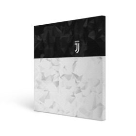 Холст квадратный с принтом Juventus 2018 Black and White в Белгороде, 100% ПВХ |  | fc | juventus | спорт | спортивные | фк | футбол | футбольный клуб | ювентус