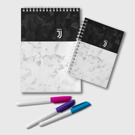 Блокнот с принтом Juventus 2018 Black and White в Белгороде, 100% бумага | 48 листов, плотность листов — 60 г/м2, плотность картонной обложки — 250 г/м2. Листы скреплены удобной пружинной спиралью. Цвет линий — светло-серый
 | Тематика изображения на принте: fc | juventus | спорт | спортивные | фк | футбол | футбольный клуб | ювентус