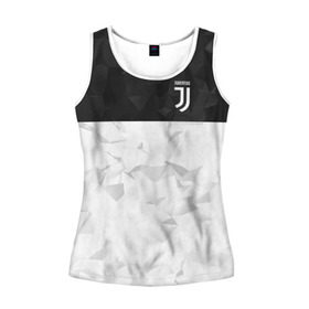 Женская майка 3D с принтом Juventus 2018 Black and White в Белгороде, 100% полиэстер | круглая горловина, прямой силуэт, длина до линии бедра | fc | juventus | спорт | спортивные | фк | футбол | футбольный клуб | ювентус