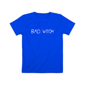Детская футболка хлопок с принтом Bad Witch в Белгороде, 100% хлопок | круглый вырез горловины, полуприлегающий силуэт, длина до линии бедер | Тематика изображения на принте: ahs | american horror story | американская история ужасов