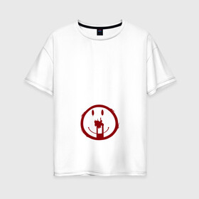 Женская футболка хлопок Oversize с принтом Cult в Белгороде, 100% хлопок | свободный крой, круглый ворот, спущенный рукав, длина до линии бедер
 | ahs | american horror story | американская история ужасов