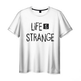 Мужская футболка 3D с принтом Life is Strange в Белгороде, 100% полиэфир | прямой крой, круглый вырез горловины, длина до линии бедер | life is strange 2 | игра | лайф ис стрэндж | надпись