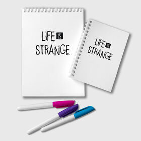 Блокнот с принтом Life is Strange в Белгороде, 100% бумага | 48 листов, плотность листов — 60 г/м2, плотность картонной обложки — 250 г/м2. Листы скреплены удобной пружинной спиралью. Цвет линий — светло-серый
 | life is strange 2 | игра | лайф ис стрэндж | надпись