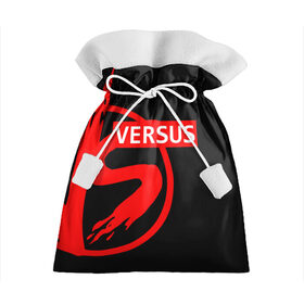 Подарочный 3D мешок с принтом VERSUS BATTLE RED в Белгороде, 100% полиэстер | Размер: 29*39 см | battle | versus | батл | версус