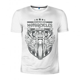 Мужская футболка 3D спортивная с принтом Vintage motocycle 5 в Белгороде, 100% полиэстер с улучшенными характеристиками | приталенный силуэт, круглая горловина, широкие плечи, сужается к линии бедра | harley | motorbike | motorcycle | race | rider | ryder | skull | speed | байк | гонки | гонщик | мото | мотобайк | мотоцикл | райдер | скорость | харлей | череп