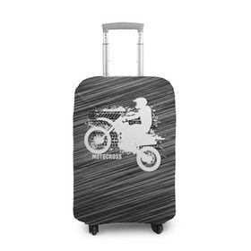 Чехол для чемодана 3D с принтом Motocross в Белгороде, 86% полиэфир, 14% спандекс | двустороннее нанесение принта, прорези для ручек и колес | motorbike | motorcycle | race | rider | ryder | speed | байк | гонки | гонщик | мото | мотобайк | мотоцикл | райдер | скорость