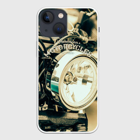 Чехол для iPhone 13 mini с принтом Vintage motocycle в Белгороде,  |  | harley | motorbike | motorcycle | race | rider | ryder | speed | байк | гонки | гонщик | мото | мотобайк | мотоцикл | райдер | скорость | харлей