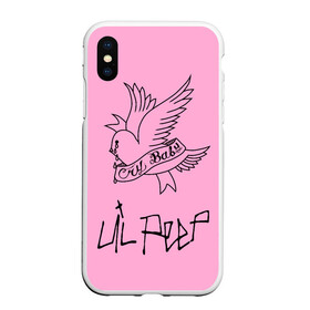 Чехол для iPhone XS Max матовый с принтом LIL PEEP Cry Baby в Белгороде, Силикон | Область печати: задняя сторона чехла, без боковых панелей | Тематика изображения на принте: lil peep. cry baby | лил пип