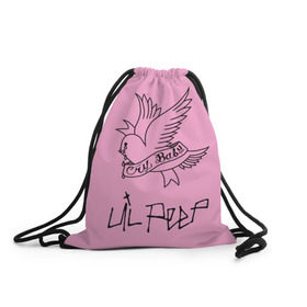 Рюкзак-мешок 3D с принтом LIL PEEP. Cry Baby в Белгороде, 100% полиэстер | плотность ткани — 200 г/м2, размер — 35 х 45 см; лямки — толстые шнурки, застежка на шнуровке, без карманов и подкладки | lil peep. cry baby | лил пип