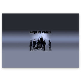 Поздравительная открытка с принтом Группа Linkin Park в Белгороде, 100% бумага | плотность бумаги 280 г/м2, матовая, на обратной стороне линовка и место для марки
 | bennington | chester | linkin park | альтернативный | беннингтон | группа | ленкин | линкин | майк | метал | музыкант | ню | нюметал | парк | певец | рок | рэп | честер | электроник