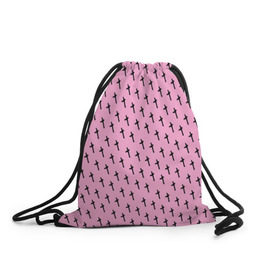 Рюкзак-мешок 3D с принтом LiL PEEP Pattern в Белгороде, 100% полиэстер | плотность ткани — 200 г/м2, размер — 35 х 45 см; лямки — толстые шнурки, застежка на шнуровке, без карманов и подкладки | Тематика изображения на принте: lil peep. cry baby | лил пип