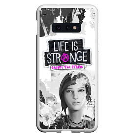 Чехол для Samsung S10E с принтом Chloe Life is Strange в Белгороде, Силикон | Область печати: задняя сторона чехла, без боковых панелей | before the storm | black and white | chloe | grunge | life is strange | pink | punk | гранж | розовый | хлоя | черно белое