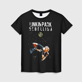 Женская футболка 3D с принтом Честер Linkin Park в Белгороде, 100% полиэфир ( синтетическое хлопкоподобное полотно) | прямой крой, круглый вырез горловины, длина до линии бедер | chester bennington | linkin park | беннингтон честер | линкин парк