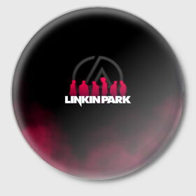 Значок с принтом Linkin Park в Белгороде,  металл | круглая форма, металлическая застежка в виде булавки | chester bennington | linkin park | беннингтон честер | линкин парк