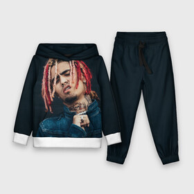 Детский костюм 3D (с толстовкой) с принтом Lil Pump в Белгороде,  |  | esketit | esskeetit | gang | lil | pump | rap | качер | лил | маленький | насос | памп | репер | рэпер | рэппер | с дредами | эшкере | эшкерее | эшкереее | эшкерееее | эщкере | эщкерее | эщкереее | эщкерееее